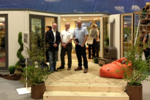 HIVEHAUS® MD Barry Jackson with Bill Robertson and Bernard Harrison from Senior Architectural Systems at Grand Designs Live 2014